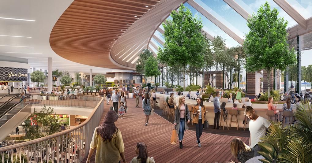 l progetto Nhood degli spazi per  ristorazione  e retail di  Merlata Bloom a Milano 