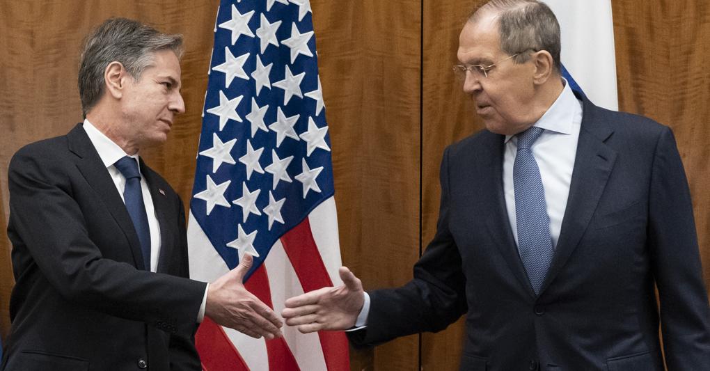 Da sinistra, Antony Blinken e Sergey Lavrov (Ap) 
