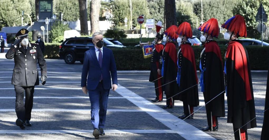 naugurazione anno accademico 2021 - 2022 alla Scuola Ufficiali Carabinieri a Roma (foto Ansa) 