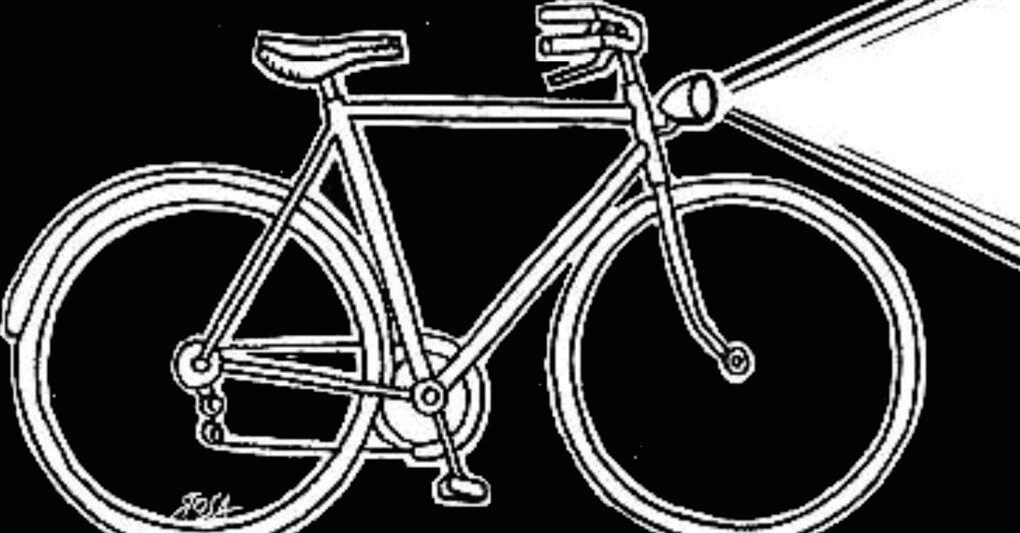 Così il disegnatore del Sole 24 Ore,  Domenico Rosa trovò  il modo di ricordare e riassumere la vicenda  umana,  intellettuale  e sociale della morte di Biagi. La bicicletta era quella con la quale rincasava appena prima di essere ucciso dalle Br, la luce il suo sguardo sul mondo del lavoro che illumina il nero di un delitto insensato e barbaramente eseguito 
