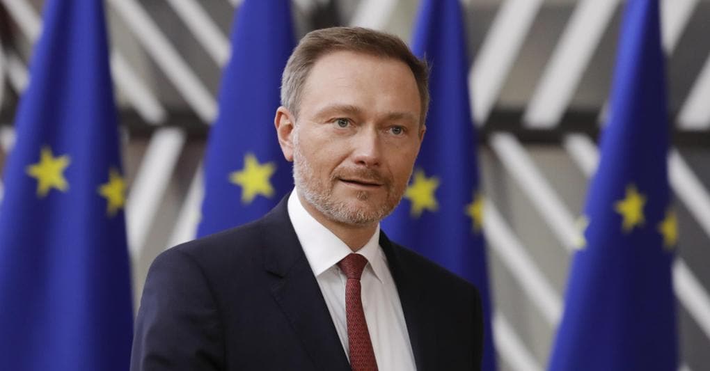 La voce di Berlino. Il ministro delle Finanze tedesco Christian Lindner allo scorso incontro dell'Eurogruppo a Bruxelles (Epa) 