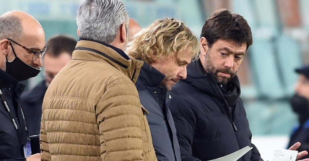 Il presidente della Juventus Andrea Agnelli con Pavel Nedved (Ansa) 