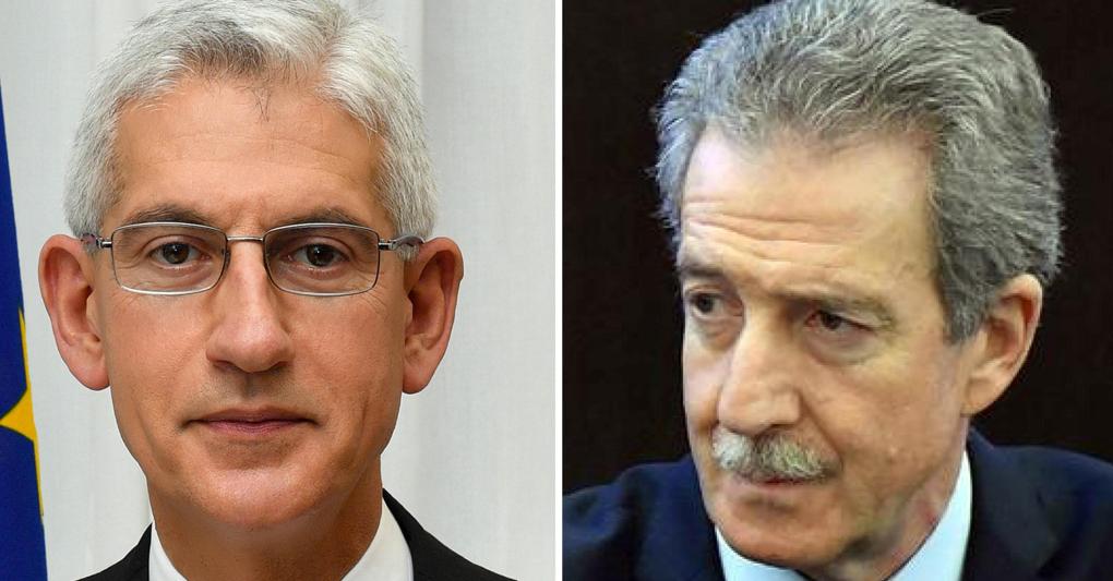 Da sinistra a destra, Giovanni Caravelli e Mario Parente (foto Ansa) 