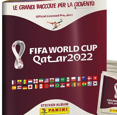 Confezione Da 100 Pacchetti Figurine Panini Mondiali 2022 Qatar - Collezione Ufficiale FIFA, 670 Adesivi