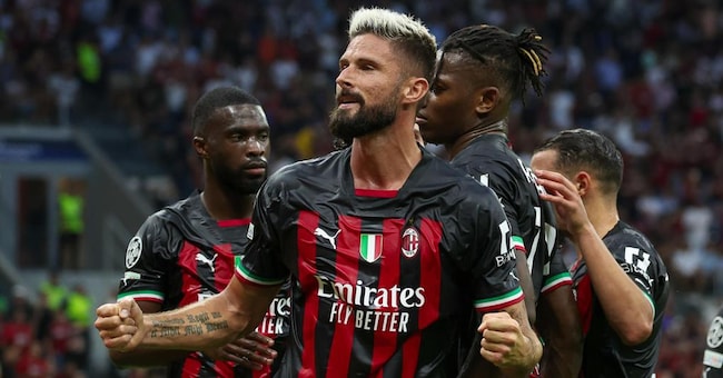 Olivier Giroud, attaccante del Milan. RedBird, nuovo proprietario del club, punta a ridisegnare le sue partecipazioni nelle squadre 