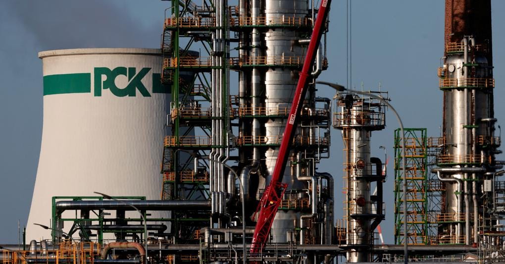 La raffineria Rosneft a Schwedt, nella Germania dell’Est (Reuters) 