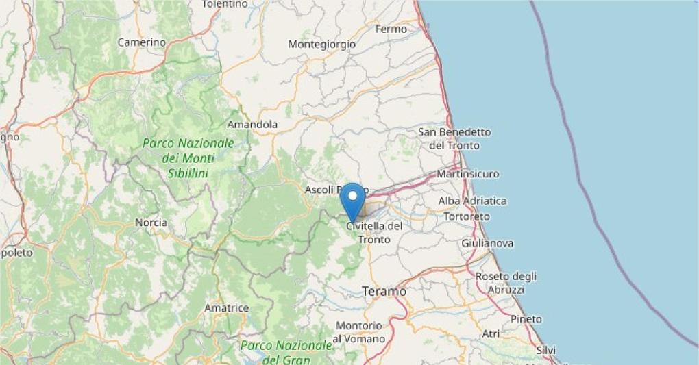Terremoto, due forti scosse avvertite ad Ascoli Piceno (foto Ansa) 