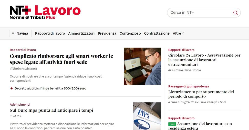 Al via Nt Plus Lavoro - Il Sole 24 ORE