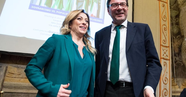 La premier Meloni e il ministro dell'Economia Giorgetti 