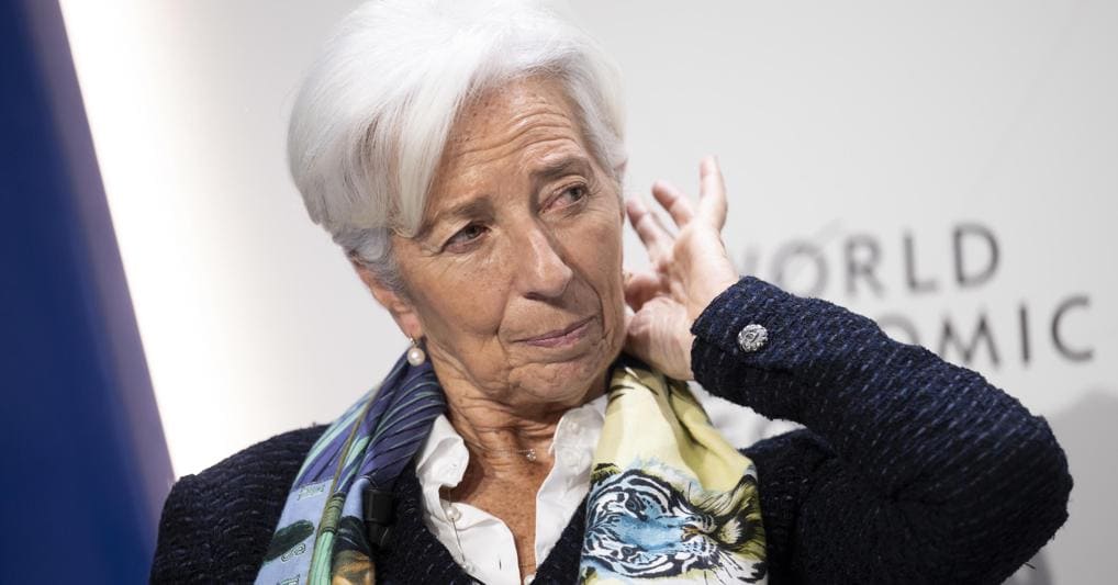 La presidente della Bce, Christine Lagarde (Epa) 