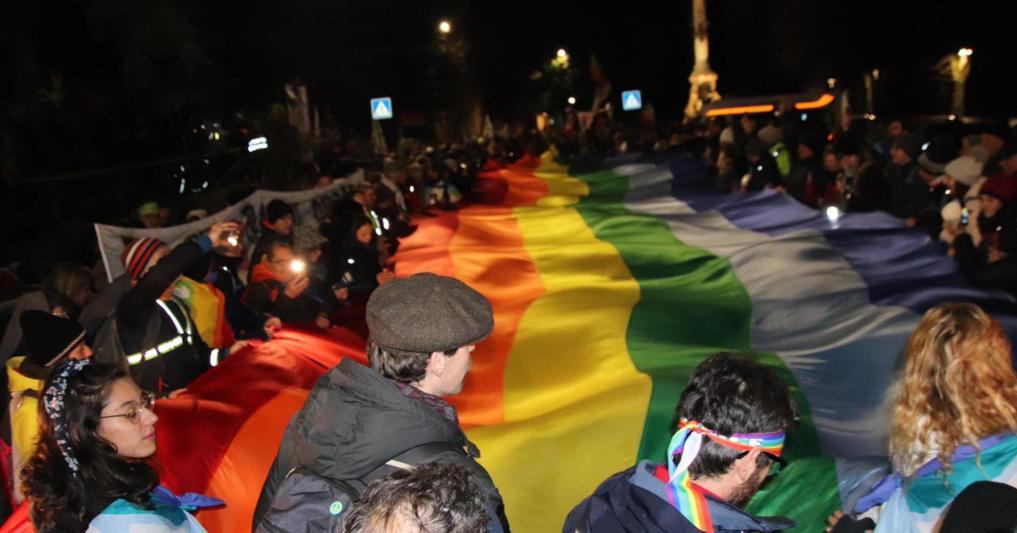 La marcia Perugia-Assisi contro la guerra (Ansa) 