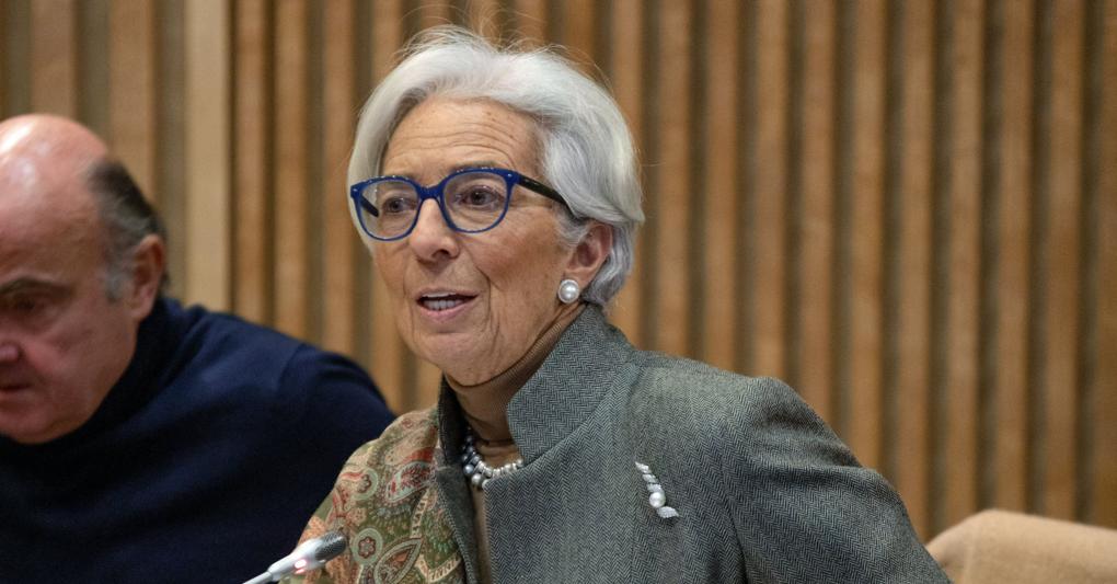 Christine Lagarde, presidente Bce (Afp) 