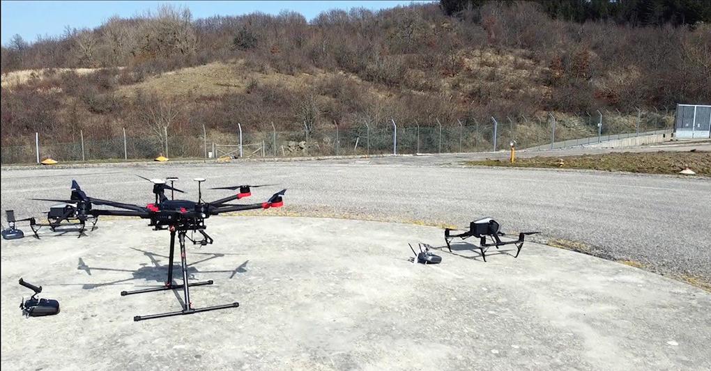 A Brasimone. Modelli di droni nel centro ricerche dell'Enea sull'Appennino tosco-emiliano 