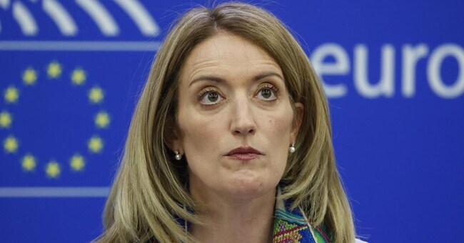 Roberta Metsola, presidente del Parlamento europeo (Epa)