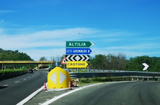  L’uscita di Altilia sull’austrada A2 