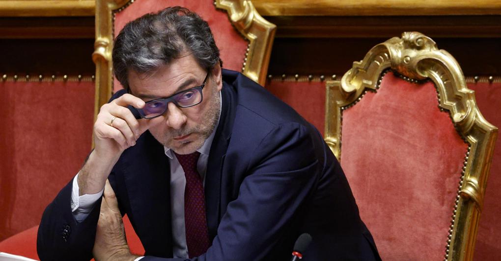Il ministro dell’Economia Giancarlo Giorgetti (foto Ansa) 