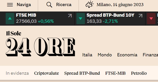 Il Sole 24 Ore ancora in posizioni di vertice per la classifica di affidabilità del Rapporto Reuters 