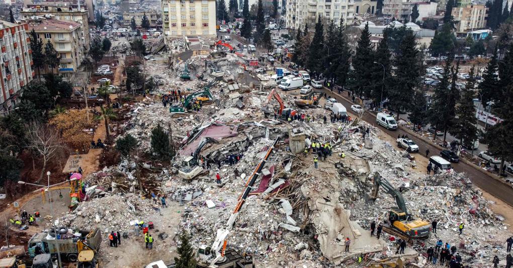 Immagini del terremoto in Siria, 10 febbraio 2023 (Afp) 