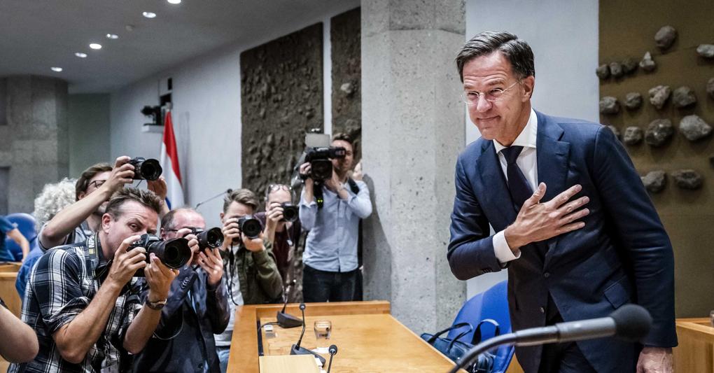 Il premier olandese dimissionario Mark Rutte 