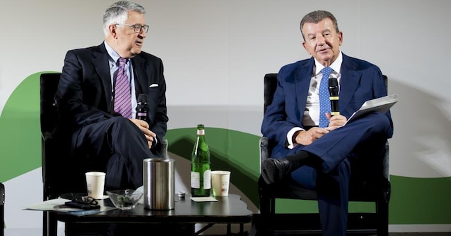 Tony Vinciquerra (s),  presidente e ceo di Sony Pictures Entertainment, insieme a Tarak Ben Ammar  