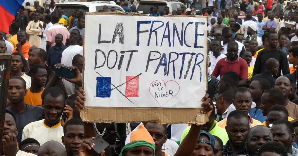 Proteste anti-francesi a Niamey (Afp)