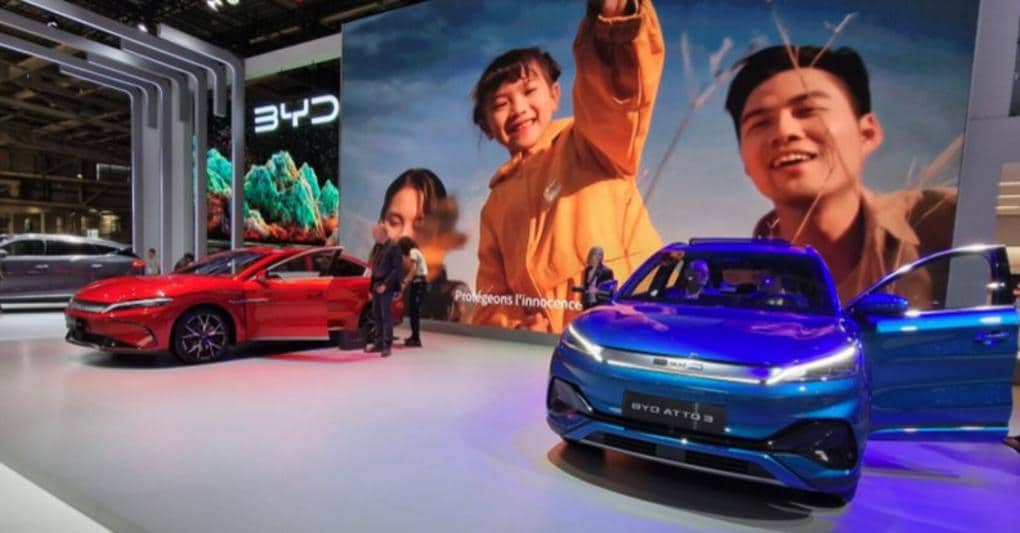 Lo stand Byd al Salone di Parigi 2022 