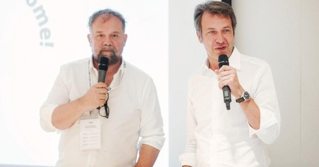 Massimo Banzi, cofondatore di Arduino, e Fabio Violante, amministratore delegato 