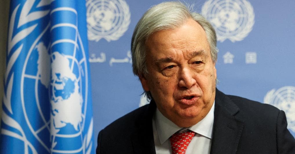 Il segretario generale delle Nazioni Unite Antonio Guterres  