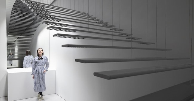 Eccellenza del made in Italy. Il Salone del Mobile di Milano è la vetrina internazionale più importante del design. Nella foto lo stand di Flos la scorsa edizione
