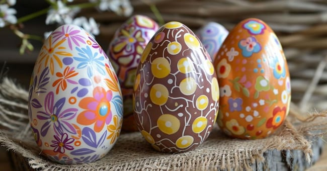 PASQUA UOVA DI CIOCCOLATA CIOCCOLATO UOVO GENERATE AI IA UOVO PASQUALE PASQUALI