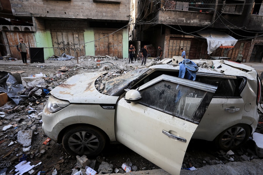 Attacco israeliano contro un appartamento nella città di Gaza, il 4 giugno 2026. REUTERS/Dawoud (REUTERS)