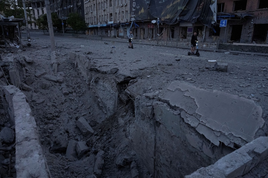 Attacco missilistico russo, nel contesto dell'offensiva russa contro l'Ucraina, a Kiev, Ucraina, il 19 luglio 2026. REUTERS/Stringer (REUTERS)