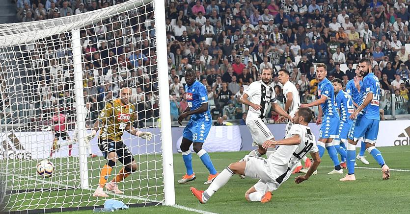 La rete segnata da Bonucci (Ansa)