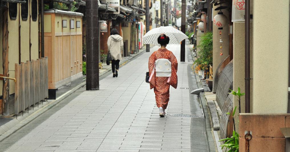 Quartiere di Gion, Kyoto. Foto di Boudewijn Huysmans su Unsplash  