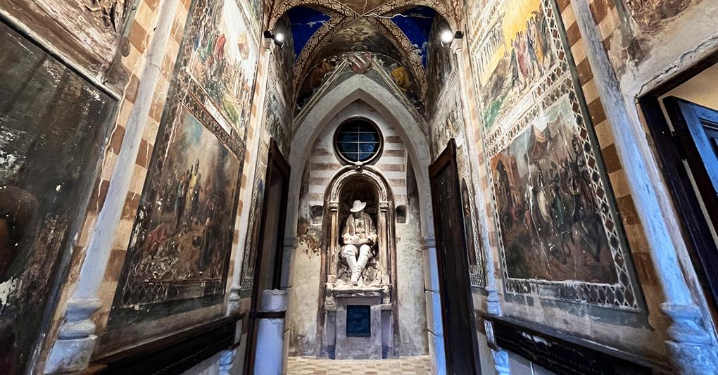 Castello Della Monica, sala interna (Foto di Ilaria Di Gennaro) 
