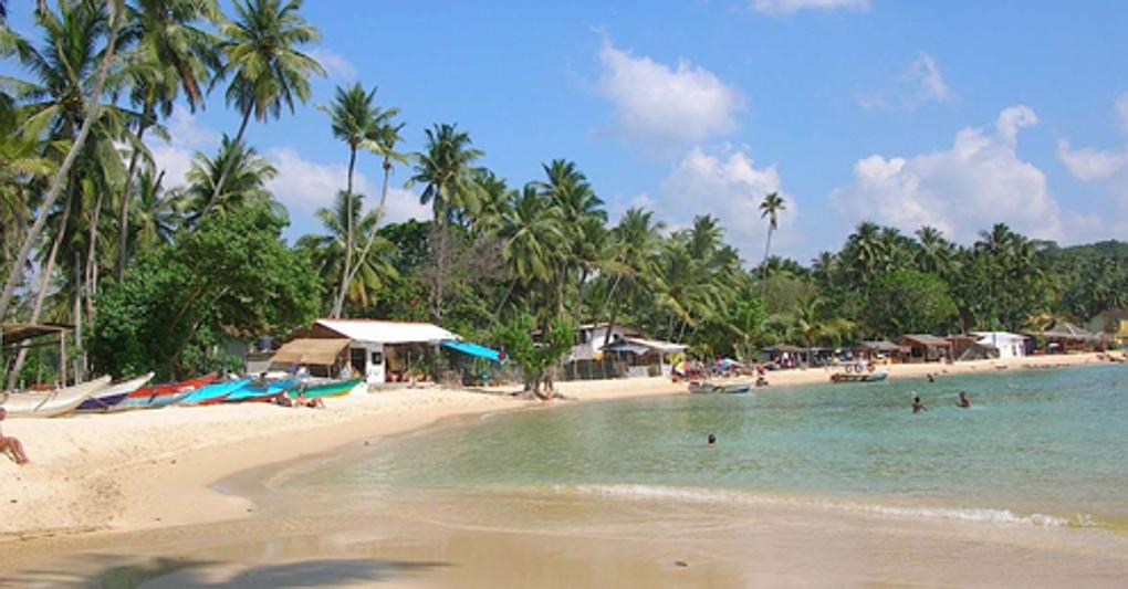 La spiaggia di Unawatuna 