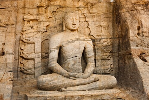 Una statua del Buddha distretto di Anuradhapura 