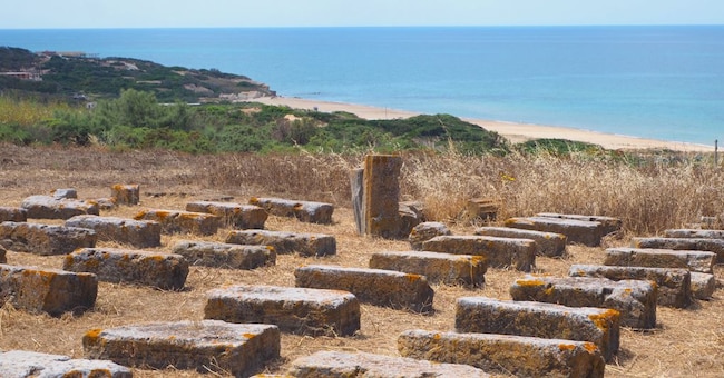  Vista dal Parco Archeologico di Kamarina e Cava d’Ispica