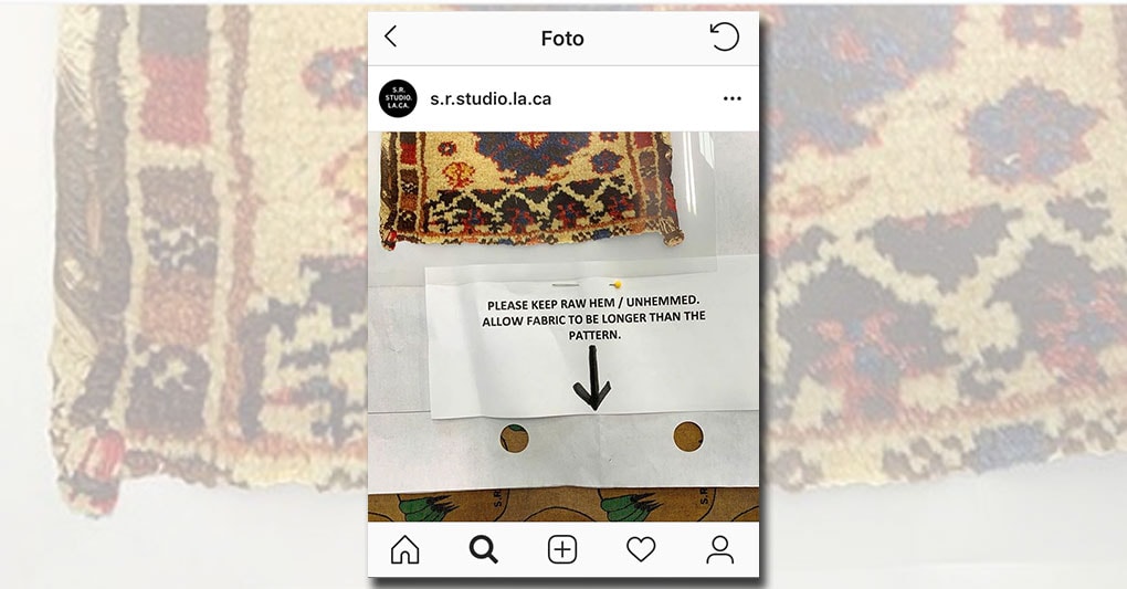 Workwear. Lunga vita al tessuto, con l’auspicio che duri più tempo di un abito. Uno dei messaggi affidati a Instagram da Sterling Ruby  