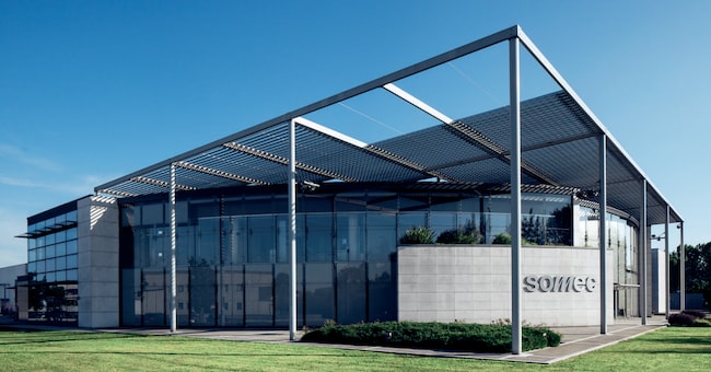 Quartier generale. Una veduta della sede di Somec 