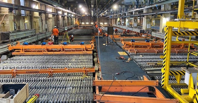 Produzione dello zinco alla Portovesme Srl (gruppo Glencore)