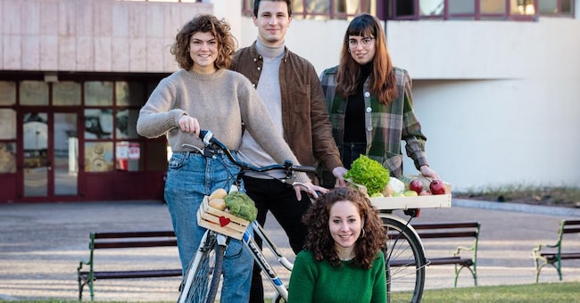 Il team. I vincitori della challenge Fresh App  del Master in Innovation Management