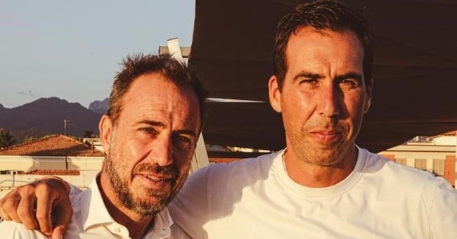 A Forte de Marmi. Nella foto (da sinistra) Davide e Marco Vaiani
