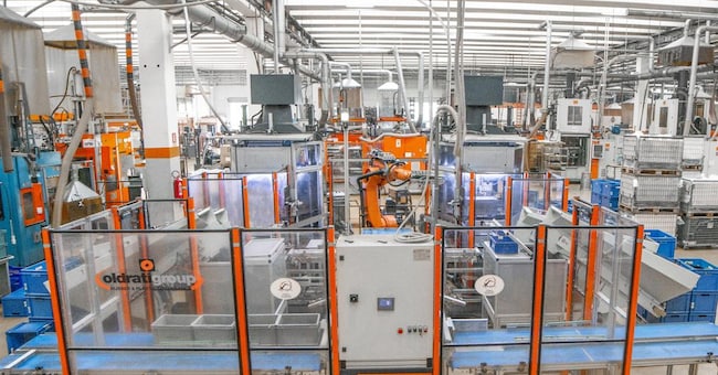 Nella Bergamasca si concentra gran parte della filiera italiana delle valvole, con oltre 100 imprese su un totale nazionale di 210 aziende. Nella foto: la fabbrica di Oldrati Group a Villongo. 