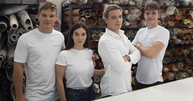 I fratelli. Nella foto  la seconda generazione Zenoni&Colombi: Raffaele (35 anni), Mariagrazia (25 anni), Lorenzo (30 anni) e Federico Zenoni (23 anni)