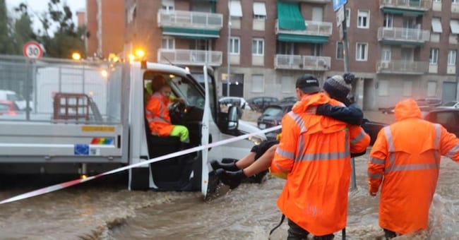 Il Seveso nasce in provincia di Como (in foto l’esondazione di ottobre)