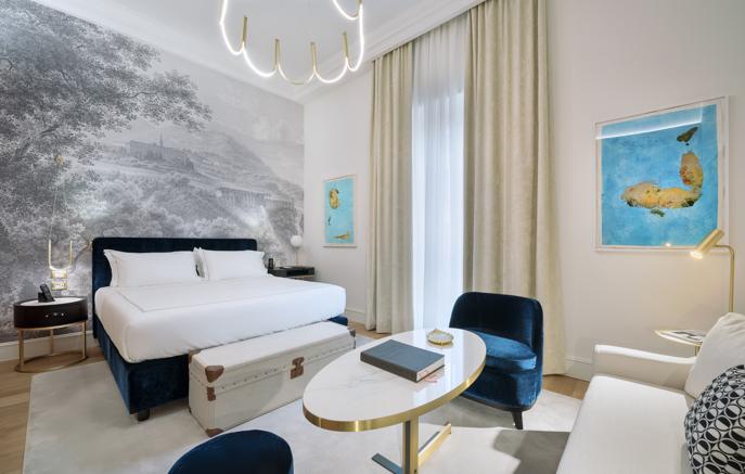Elizabeth Unique nel nuovo hotel di lusso a Roma arte
