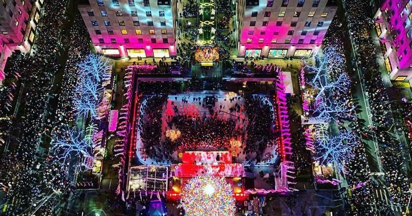Il Rockefeller Center di New York visto dall’alto