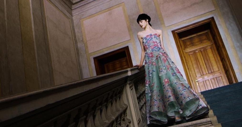 La collezione Giorgio Armani Privé presentata a Milano in gennaio 
