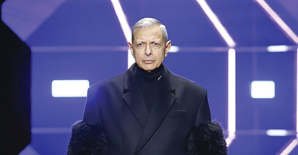 Jeff Goldblum in passerella da Prada 